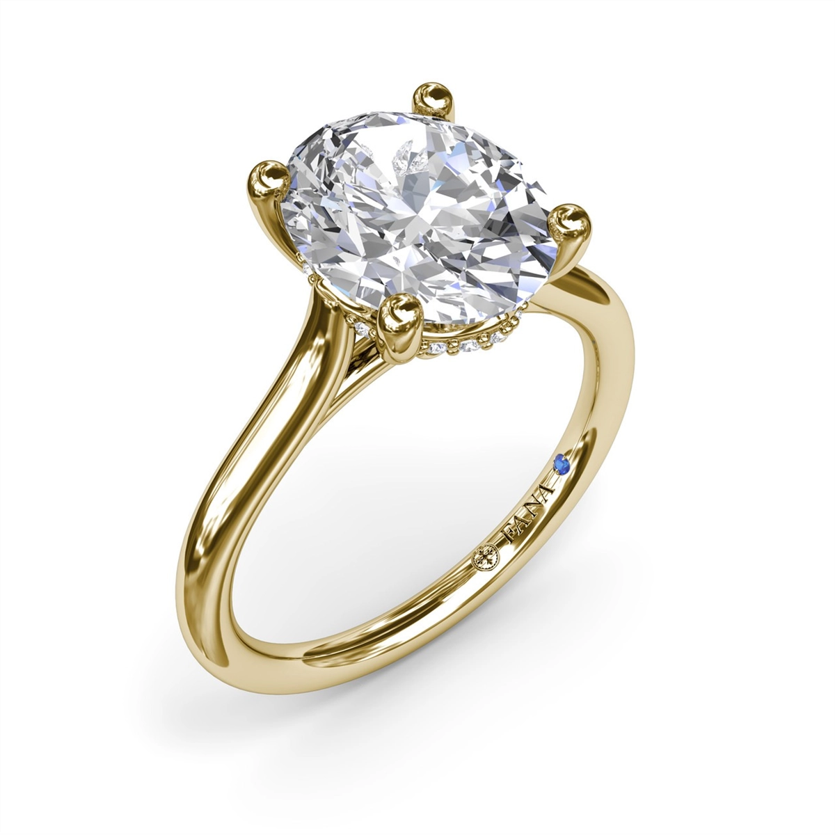 Fana Engagement Rings in Yellow Gold containing Diamond S4151-3_0CT-OV-14KY