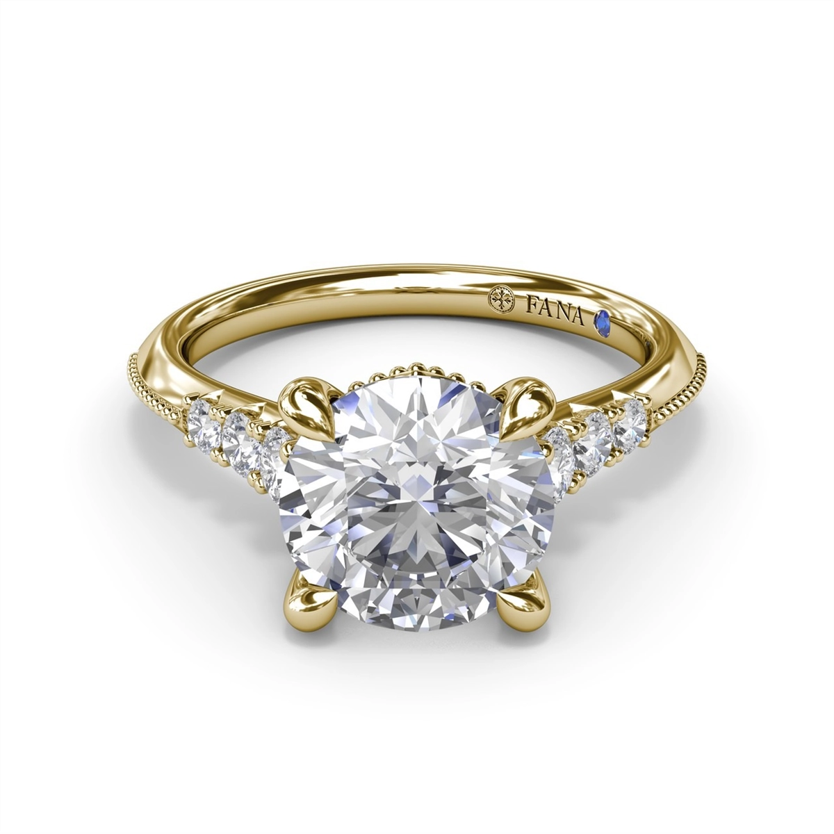 Fana Engagement Rings in Yellow Gold containing Diamond S4271-2_25CT-RD-14KY