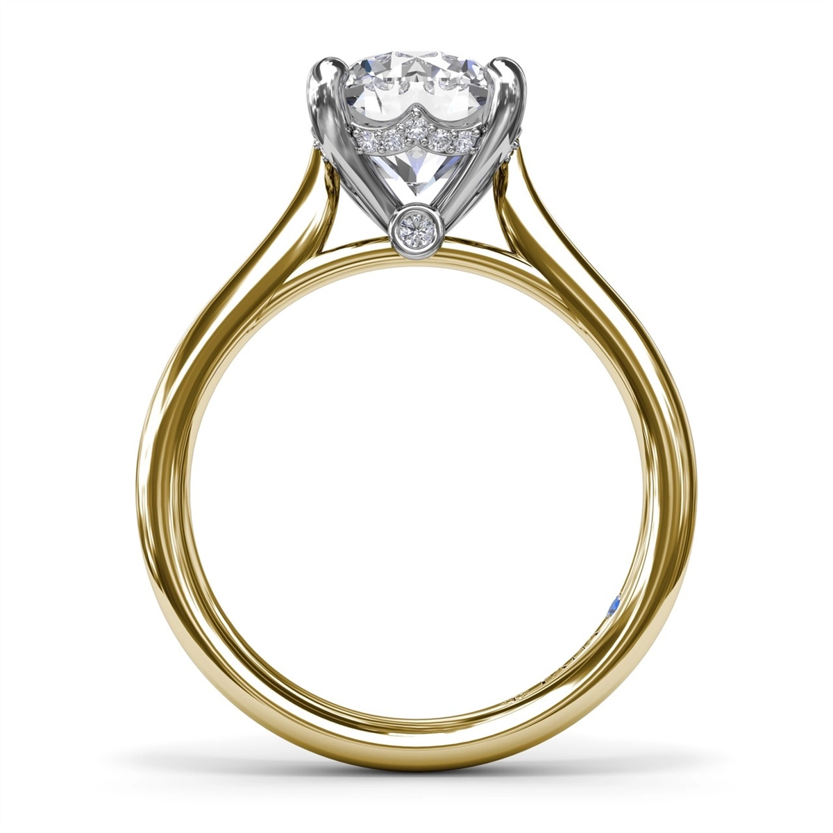 Fana Engagement Rings in Yellow Gold containing Diamond S4349-2_25CT-RD-14KYG