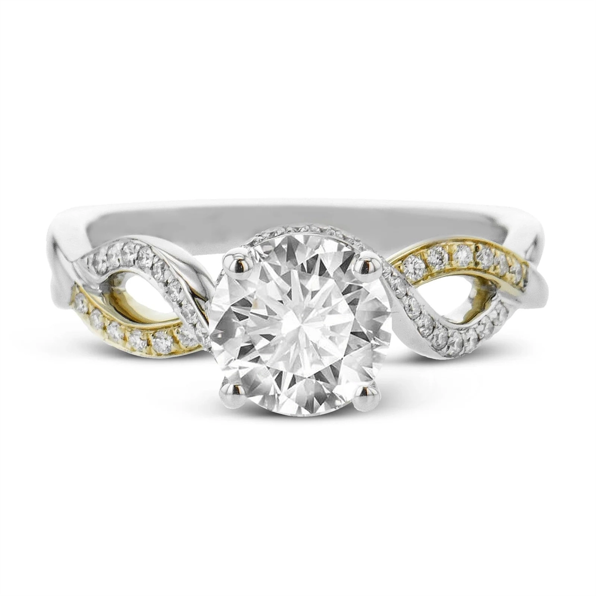 Simon G Engagement Rings in Yellow Gold containing Diamond LR2949-14K