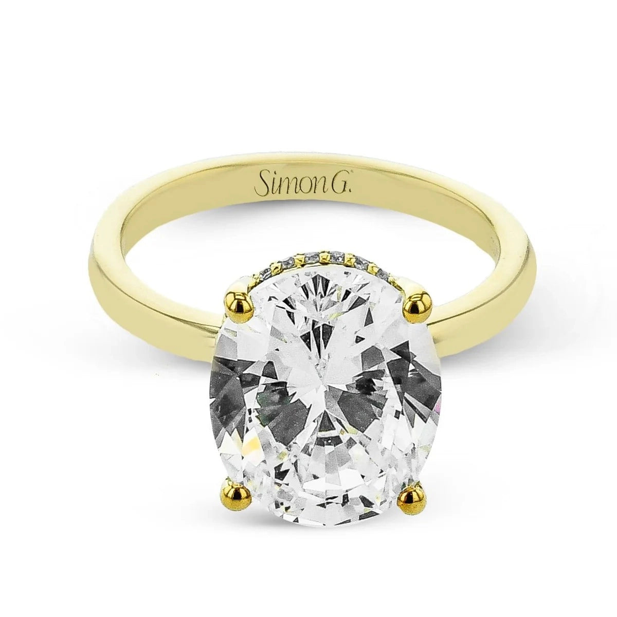 Simon G Engagement Rings in Yellow Gold containing Diamond LR4207-14K