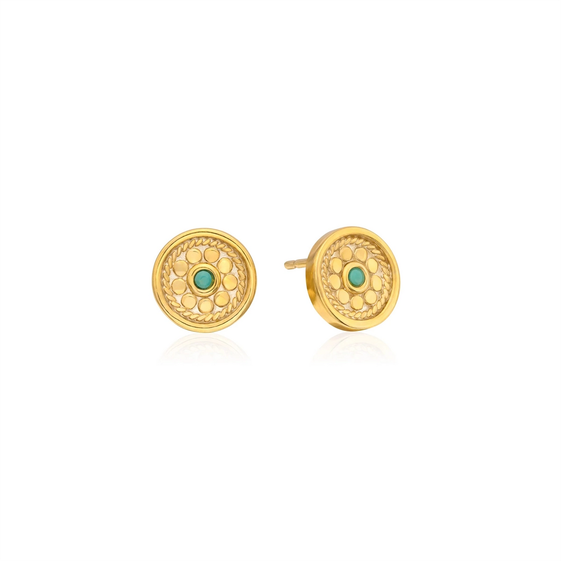 Anna Beck Earrings in Mixed Metals containing Turquoise ER10720-GTQ