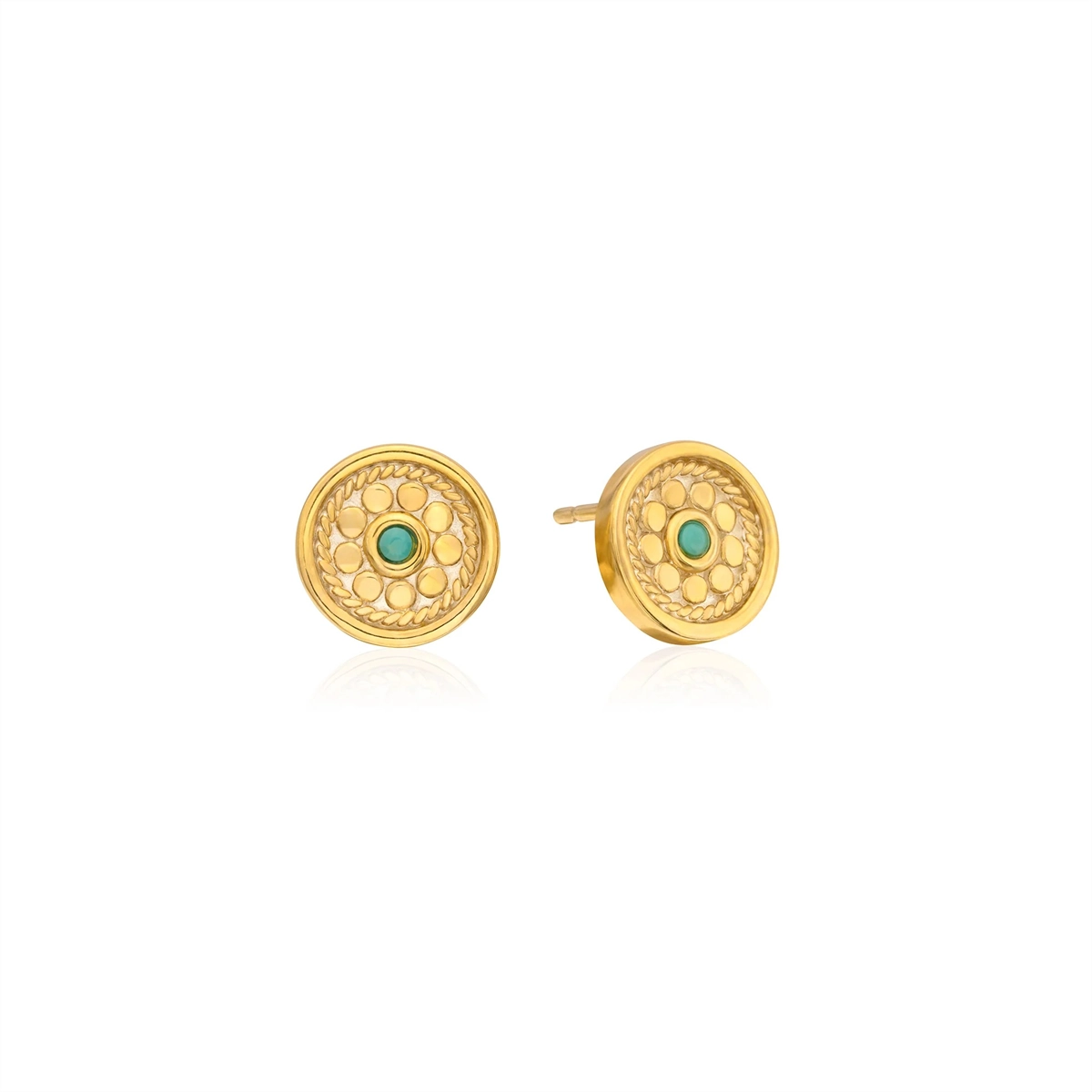Anna Beck Earrings in Mixed Metals containing Turquoise ER10720-GTQ