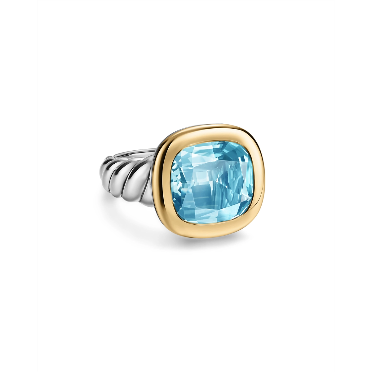 David Yurman Rings in Mixed Metals containing Blue topaz  R19060S4ALZ7