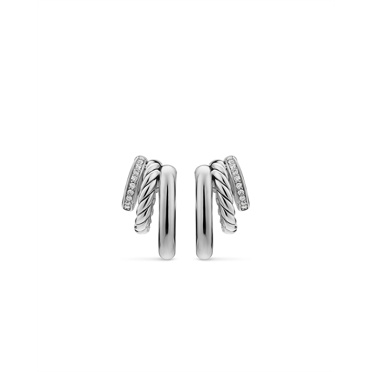 David Yurman Earrings in Silver containing Diamond E19067DSSADI
