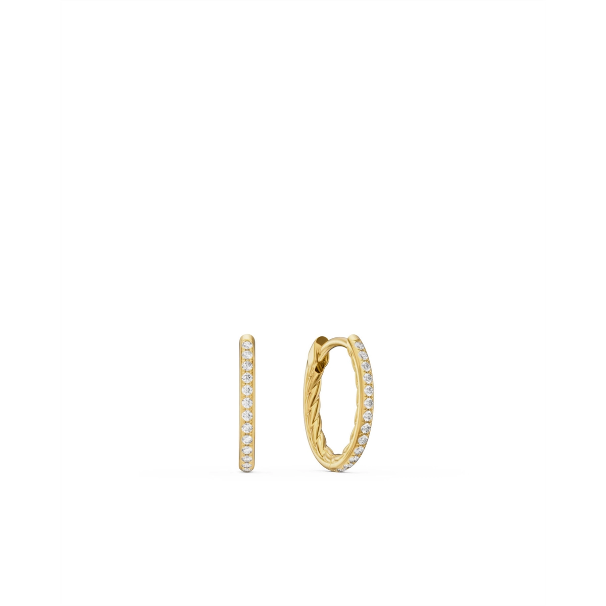 David Yurman Earrings in Yellow Gold containing Diamond E18903D88ADI