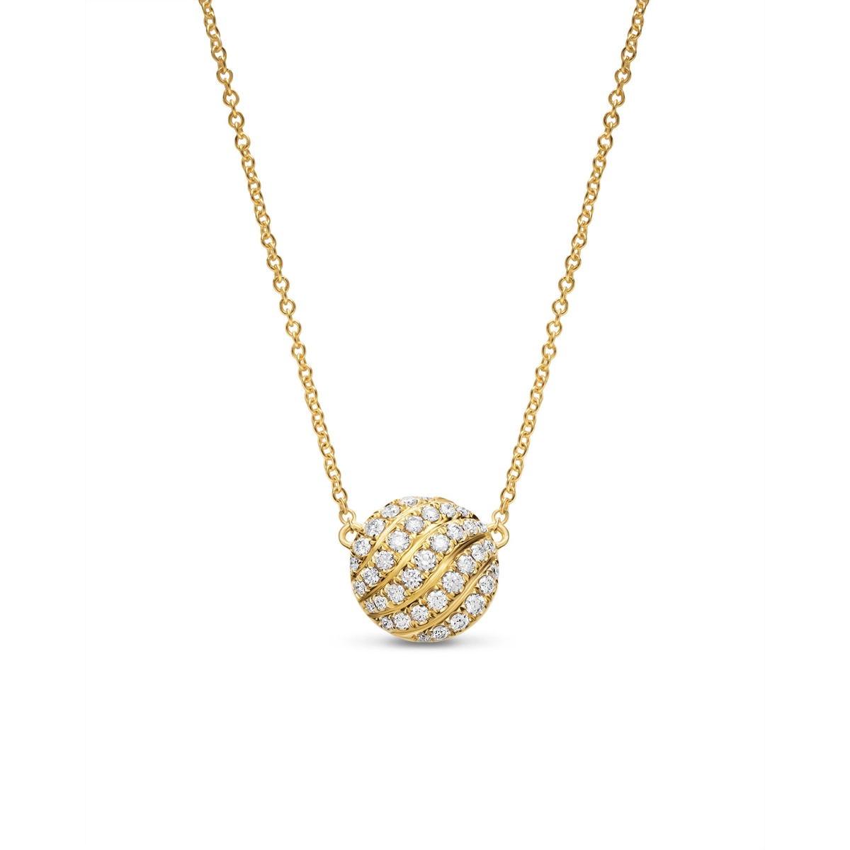 David Yurman Necklaces in Yellow Gold containing Diamond N18960D88ADI18