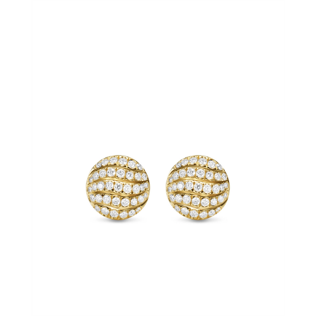 David Yurman Earrings in Yellow Gold containing Diamond E18962D88ADI