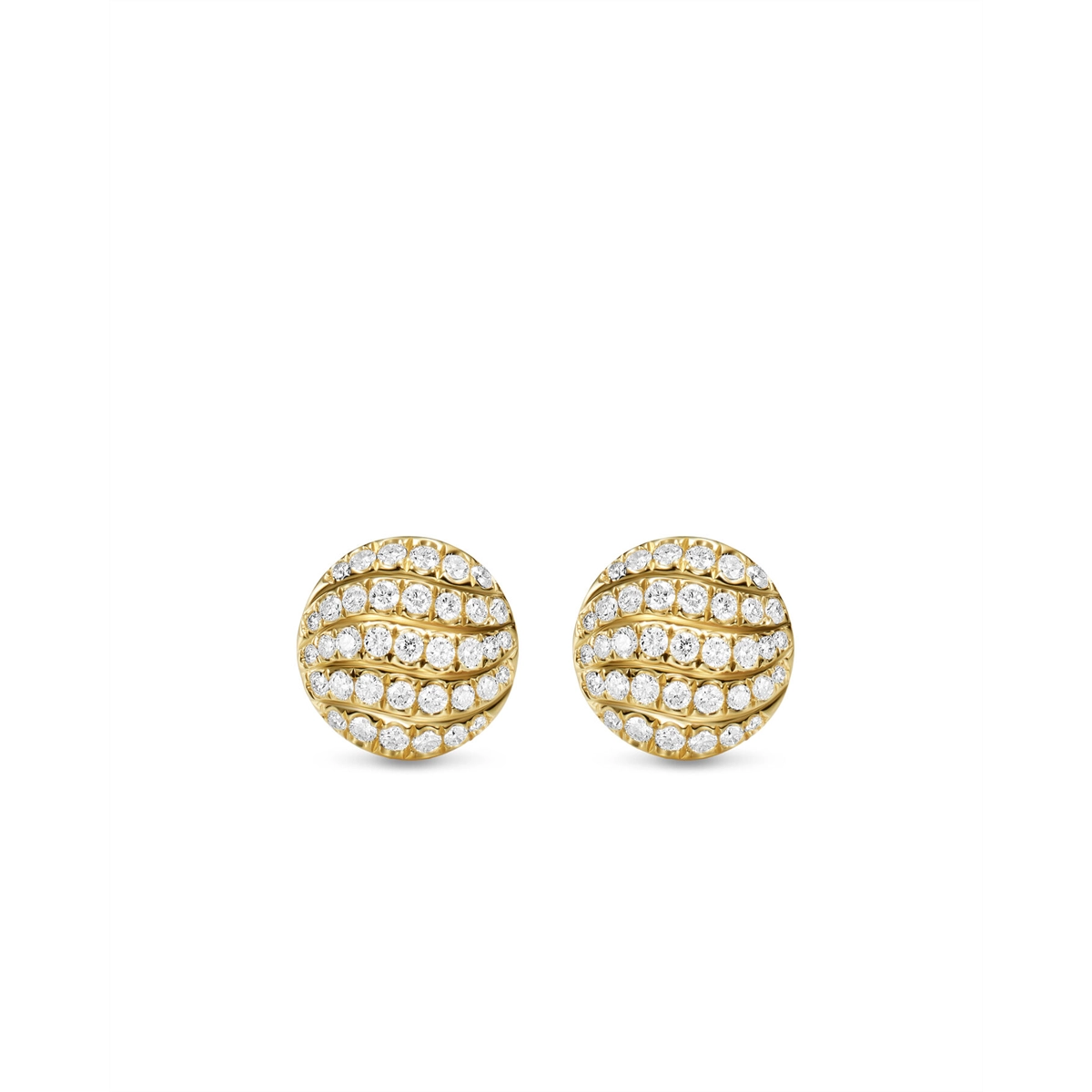 David Yurman Earrings in Yellow Gold containing Diamond E18962D88ADI