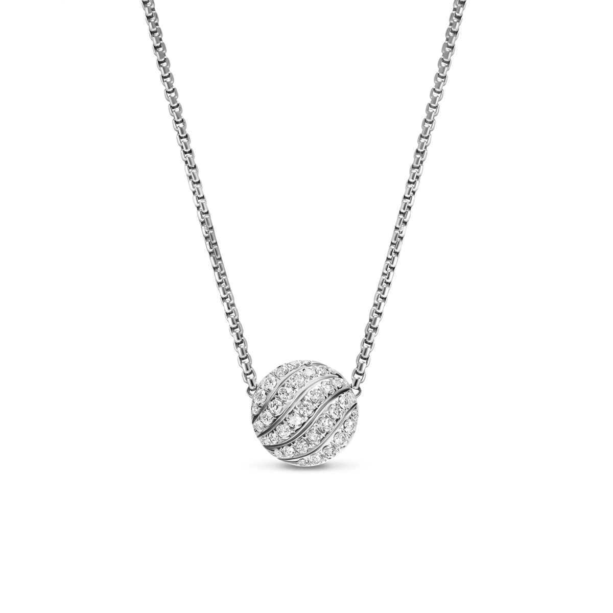 David Yurman Necklaces in Silver containing Diamond N18960DSSADI17