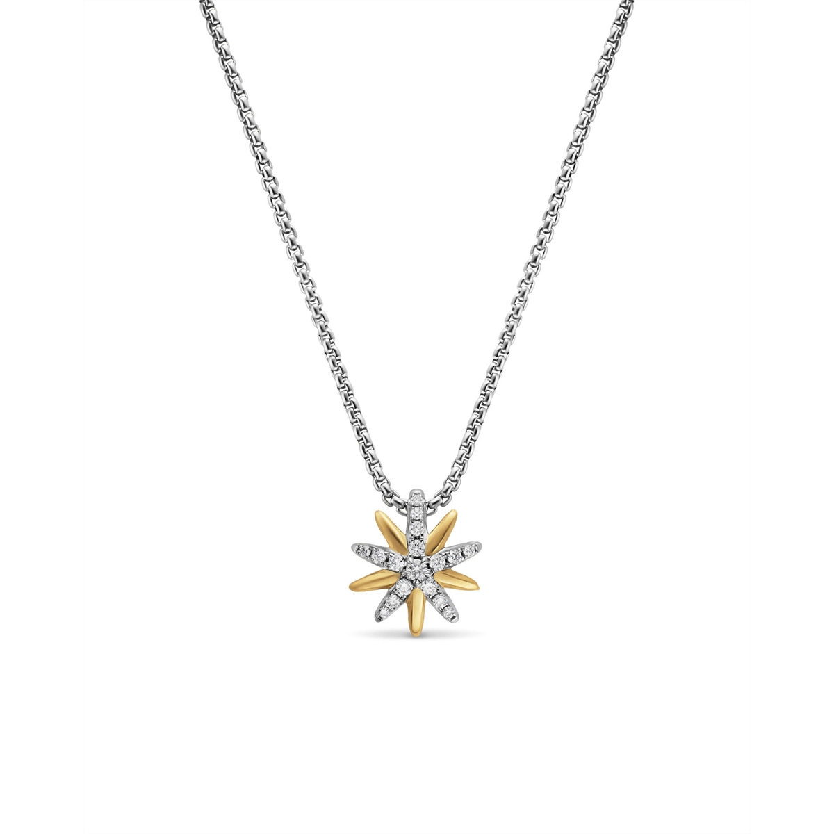 David Yurman Necklaces in Mixed Metals containing Diamond N19006DS8ADI18