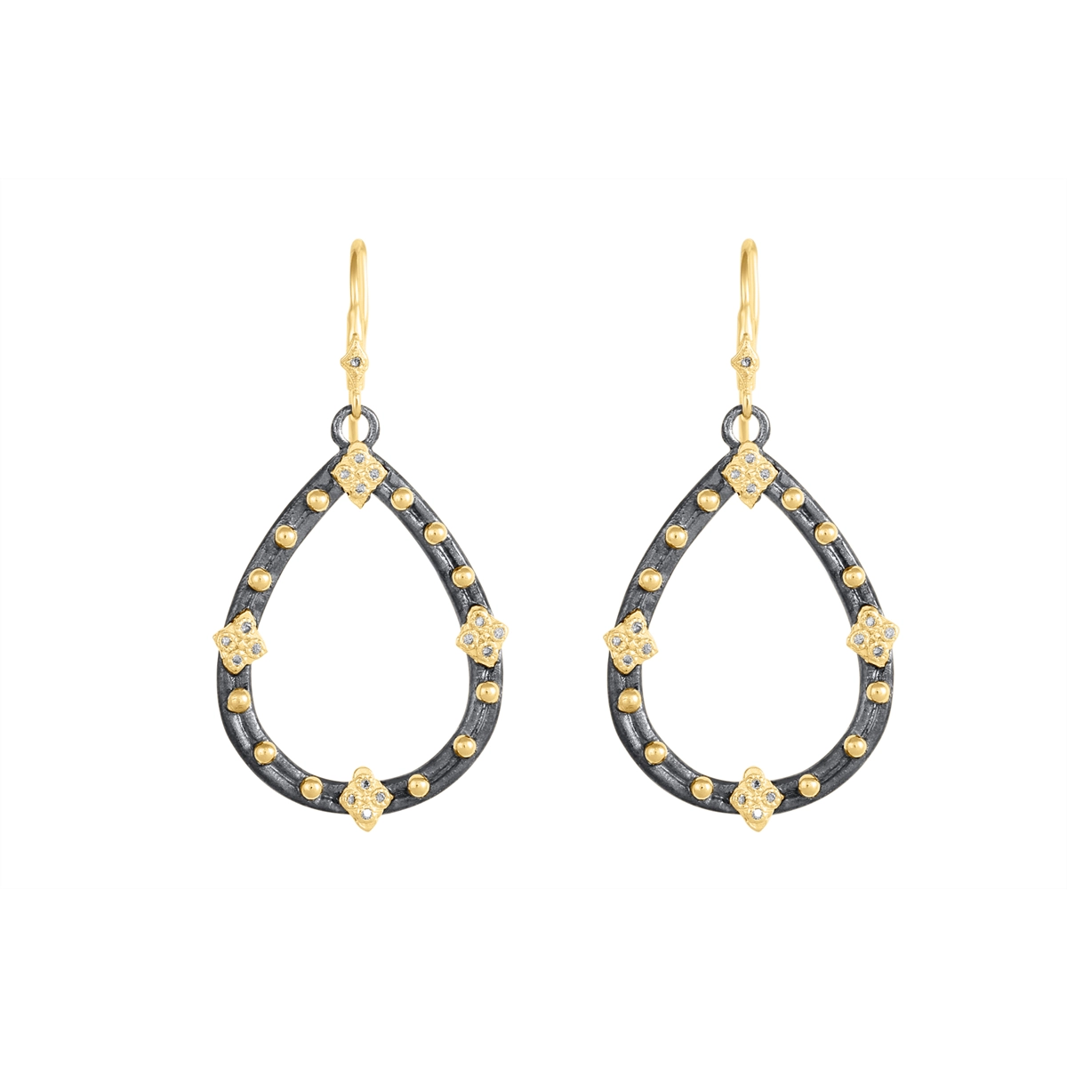 Armenta Earrings in Mixed Metals containing Diamond 17113