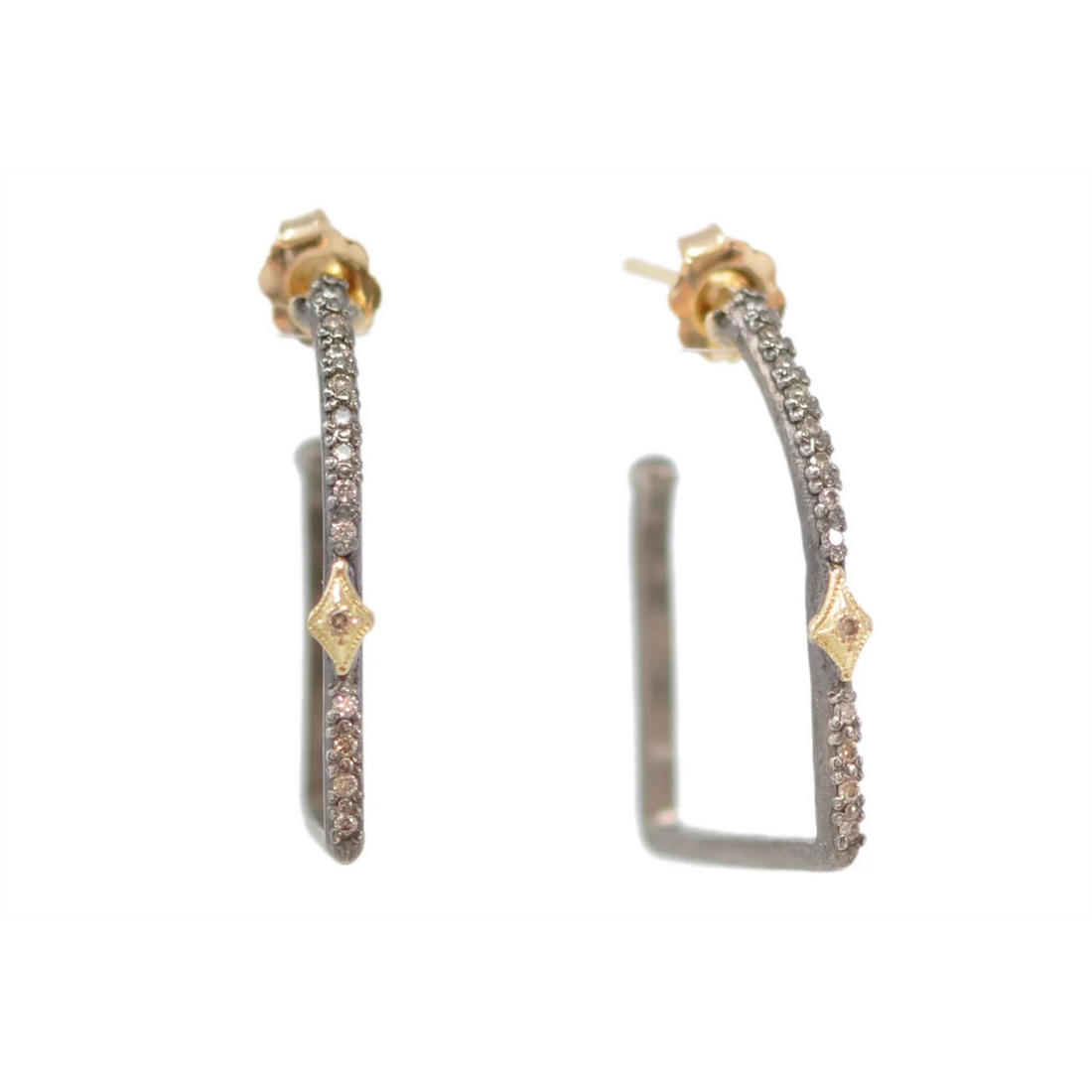 Armenta Earrings in Mixed Metals containing Diamond 19959