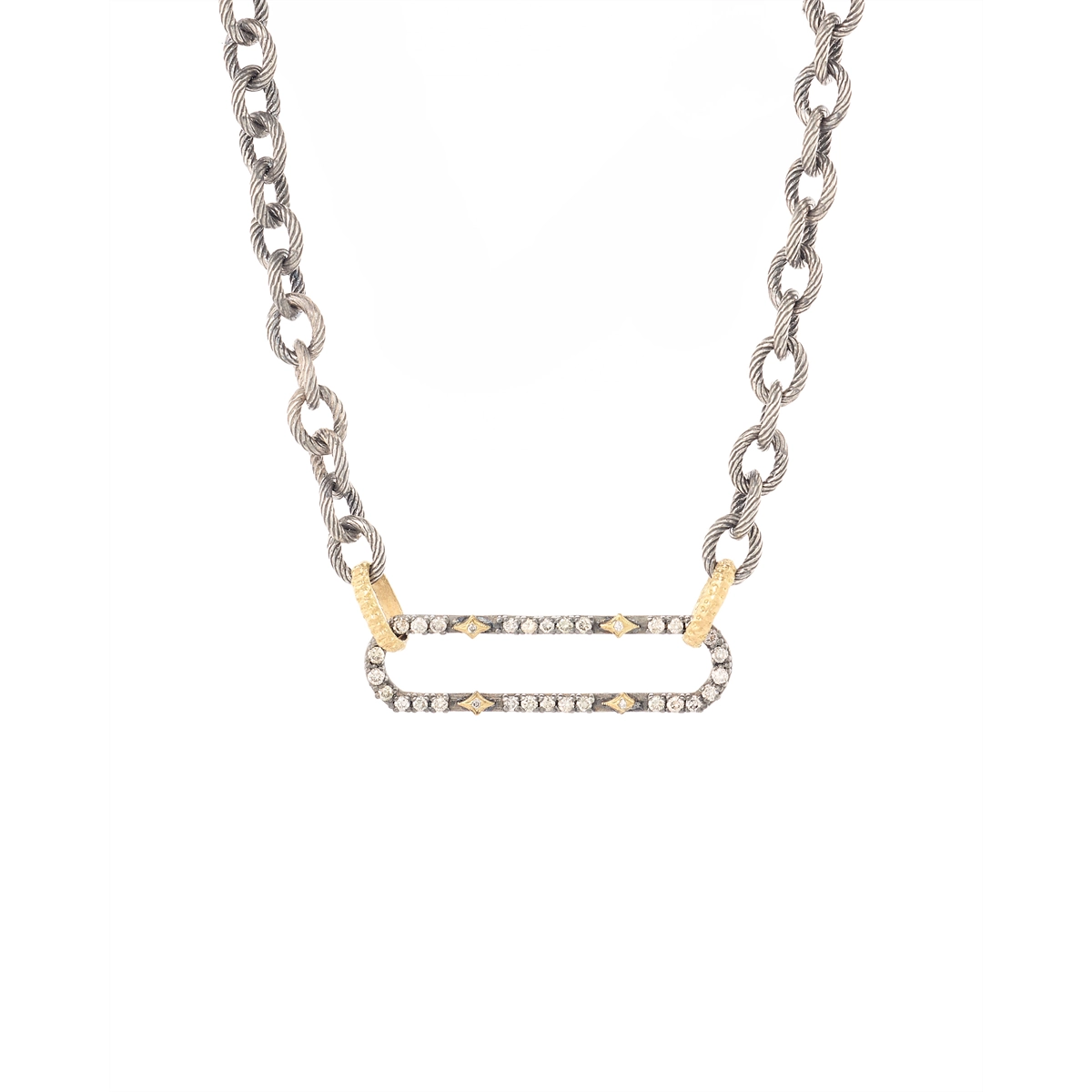 Armenta Necklaces in Mixed Metals containing Diamond 21542