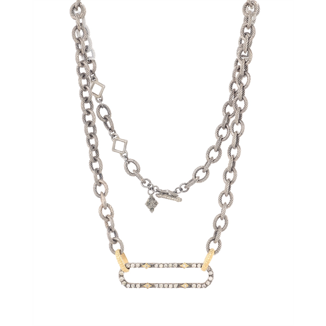 Armenta Necklaces in Mixed Metals containing Diamond 21542