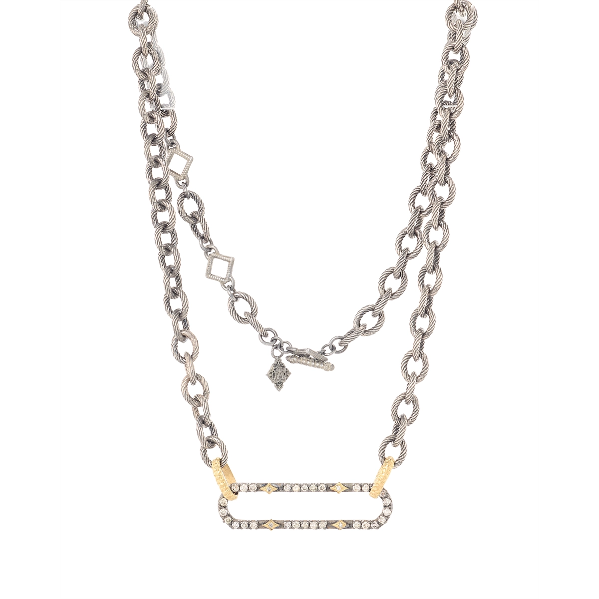 Armenta Necklaces in Mixed Metals containing Diamond 21542