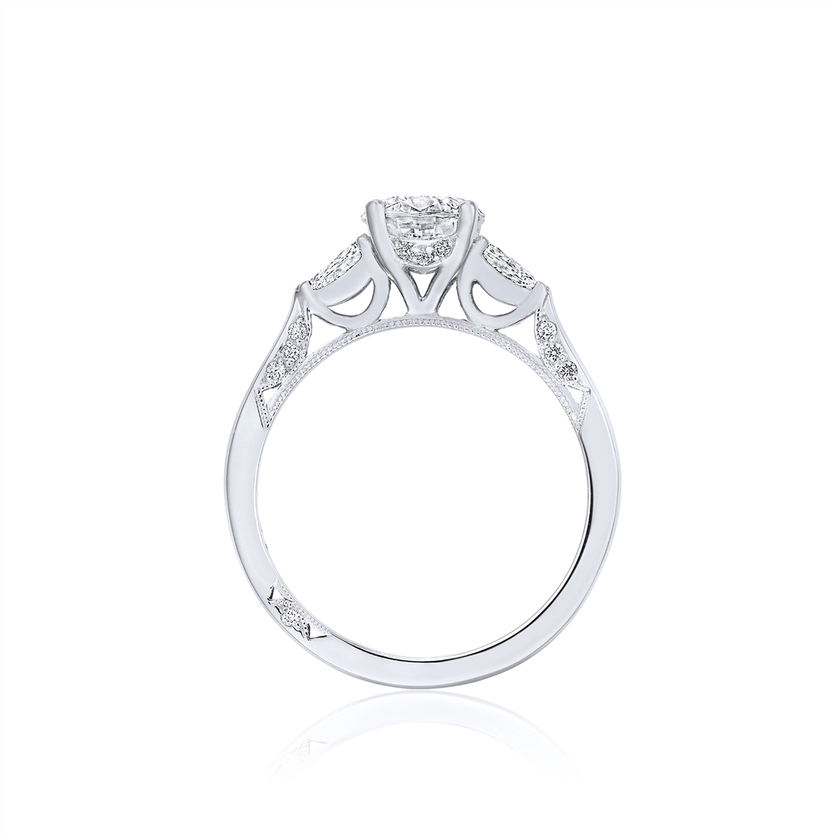 Tacori Engagement Rings in Platinum/Palladium containing Diamond 2668 RD 8