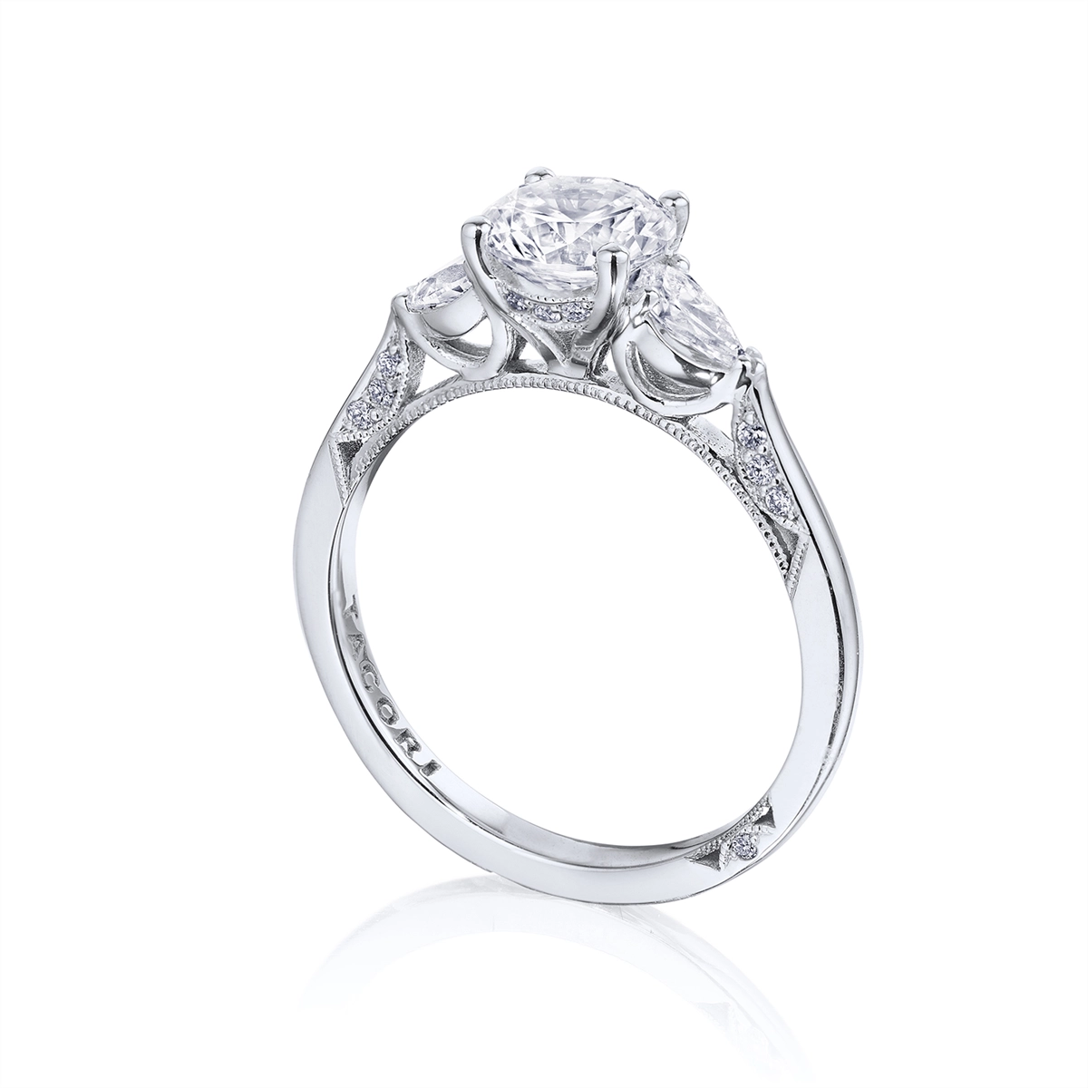 Tacori Engagement Rings in Platinum/Palladium containing Diamond 2668 RD 8