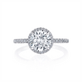 Tacori Engagement Rings in Platinum/Palladium containing Diamond 2677 RD 8