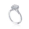 Tacori Engagement Rings in Platinum/Palladium containing Diamond 2677 RD 8