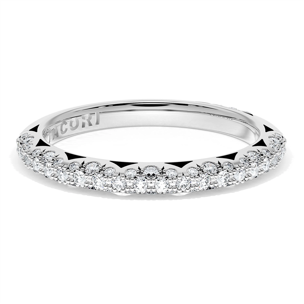 Tacori Wedding Rings in Platinum/Palladium containing Diamond 402 2.4 B 1/2