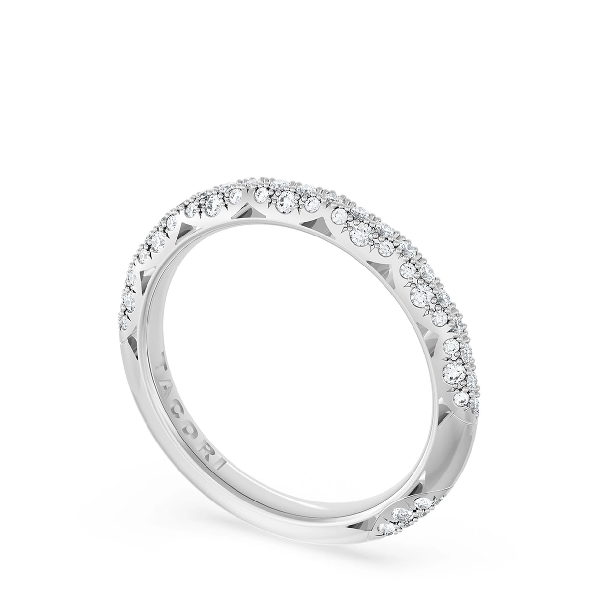 Tacori Wedding Rings in Platinum/Palladium containing Diamond 402 2.4 B 1/2