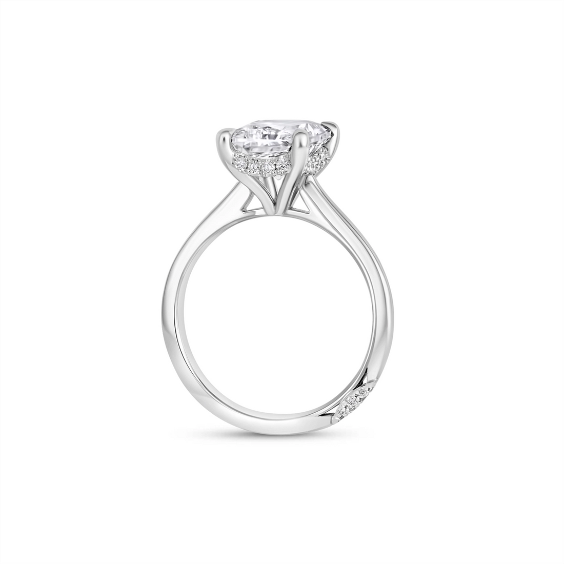 Tacori Engagement Rings in Platinum/Palladium containing Diamond HT 2580 RAD 10X7.5