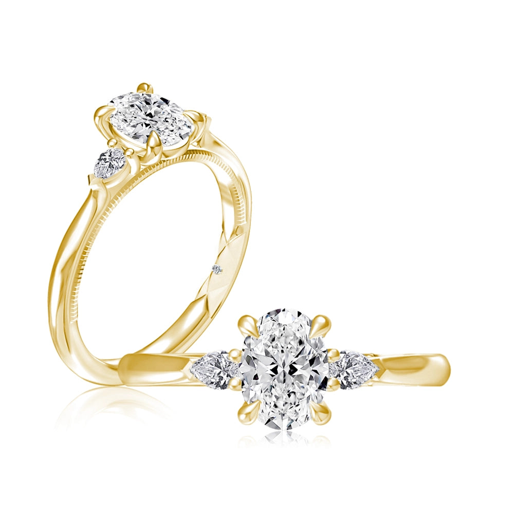 A. Jaffe Engagement Rings in Yellow Gold containing Diamond MECOV2616/215-14Y