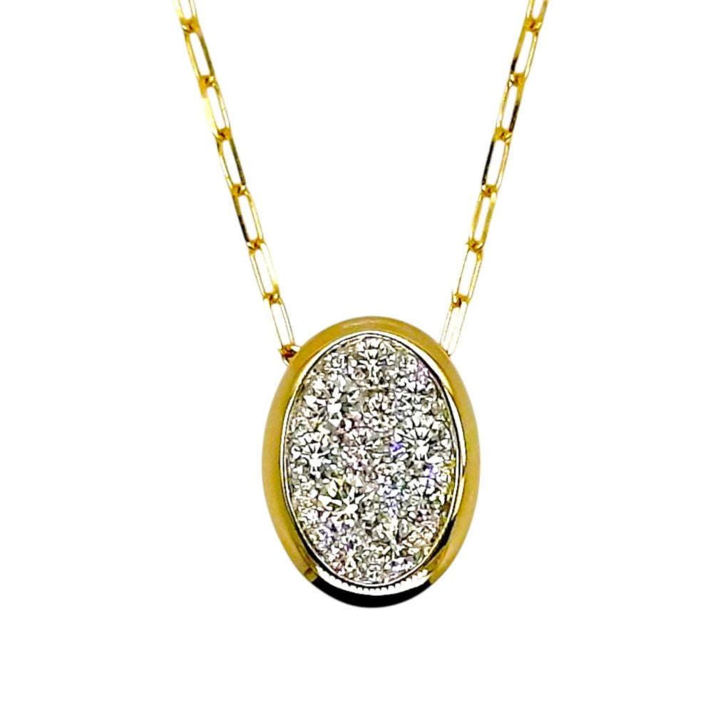Frederic Sage Necklaces in Mixed Metals containing Diamond P3710-4YW