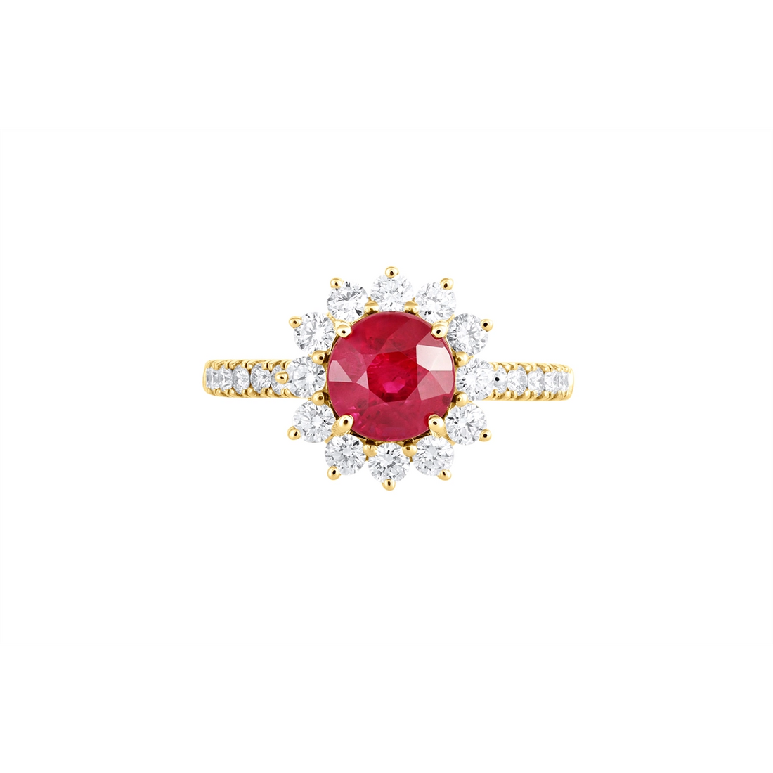 Rings Rings in Yellow Gold containing Multi-gemstone, Diamond, Ruby 462589