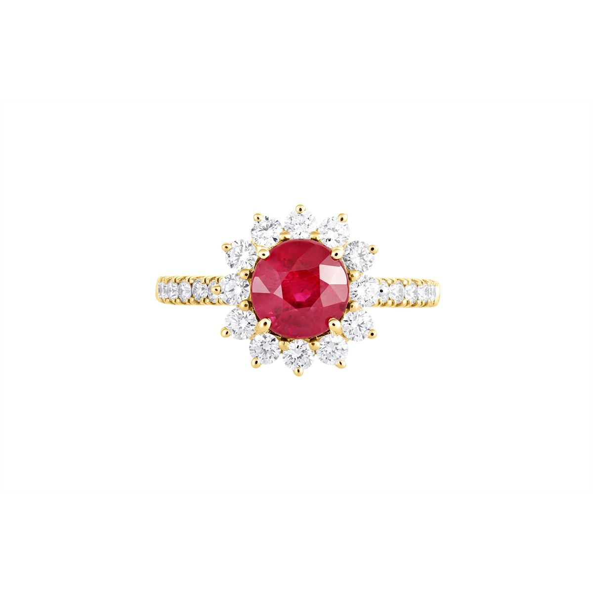 Rings Rings in Yellow Gold containing Multi-gemstone, Diamond, Ruby 462589