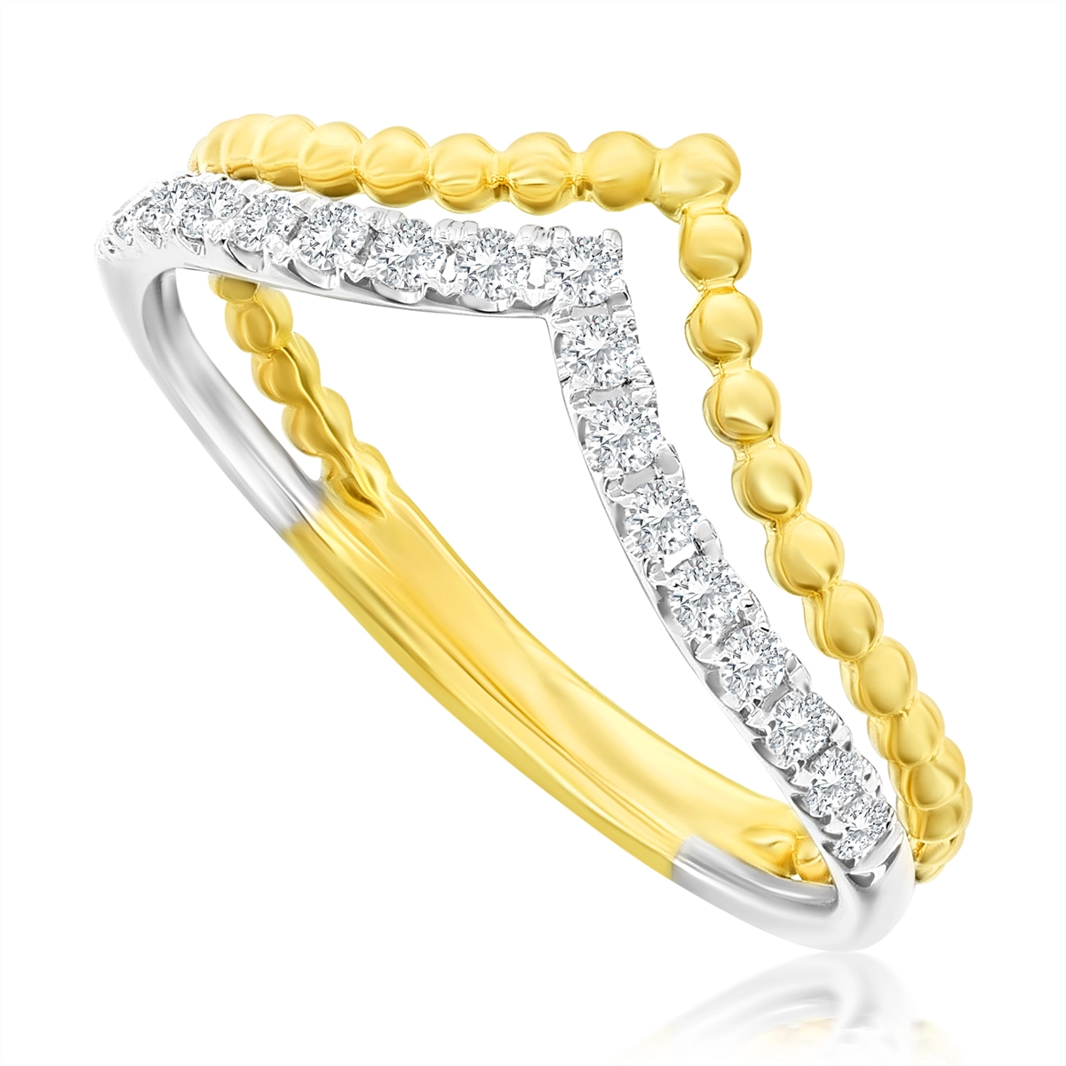 Wedding Bands Rings in Mixed Metals containing Diamond 462594
