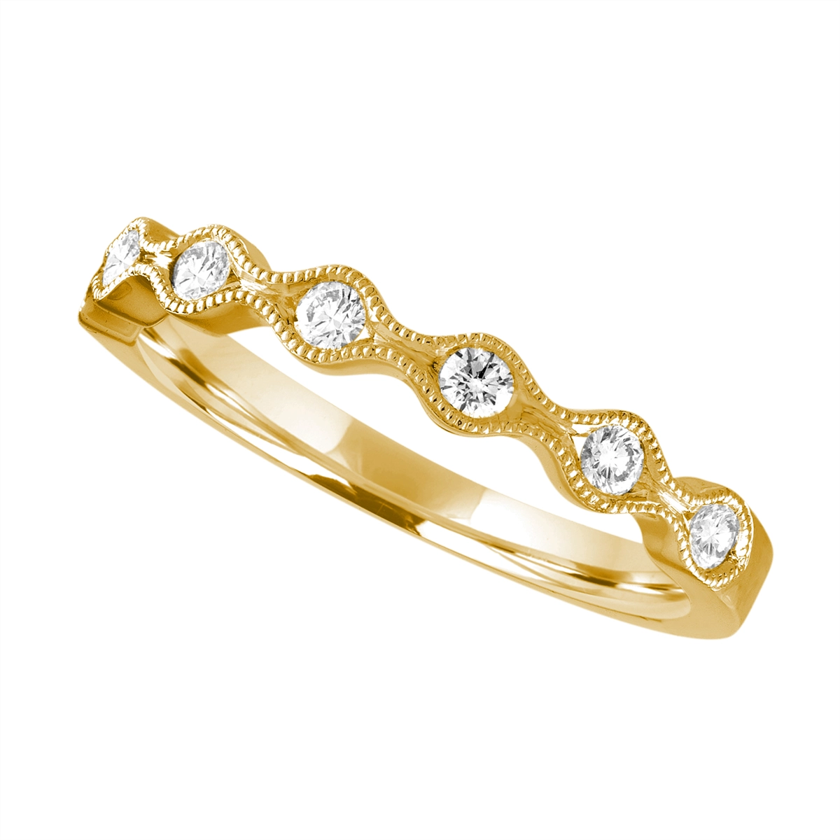 Wedding Bands Wedding Rings in Yellow Gold containing Diamond 462596