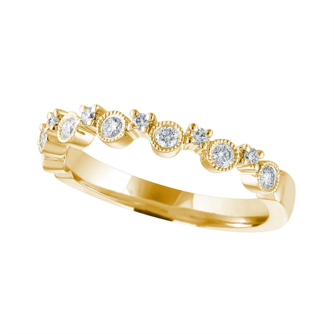 Wedding Bands Wedding Rings in Yellow Gold containing Diamond 462599