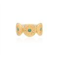 Anna Beck Rings in Mixed Metals containing Turquoise RG10681-GTQ-6
