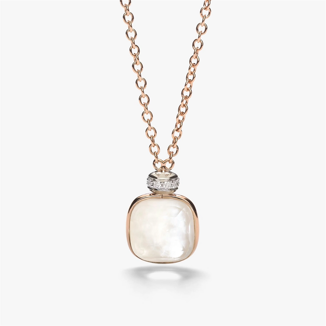 Pomellato Necklaces in Mixed Metals containing Mother of pearl, Quartz, Multi-gemstone, Diamond PCC2022-O6WHR-BTBMP-46