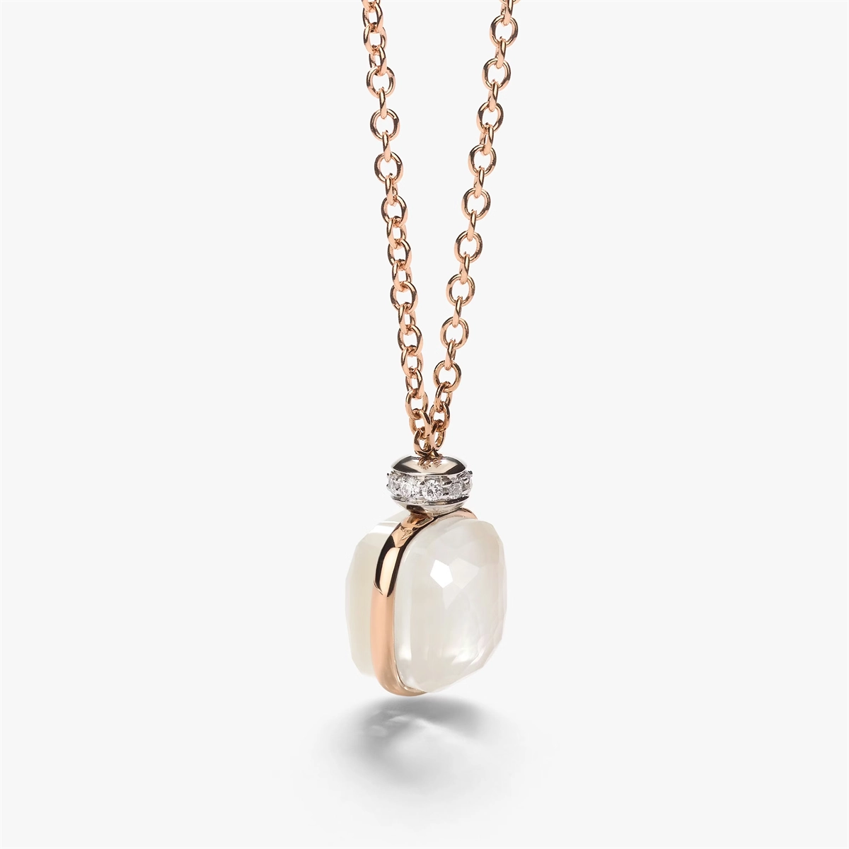 Pomellato Necklaces in Mixed Metals containing Mother of pearl, Quartz, Multi-gemstone, Diamond PCC2022-O6WHR-BTBMP-46