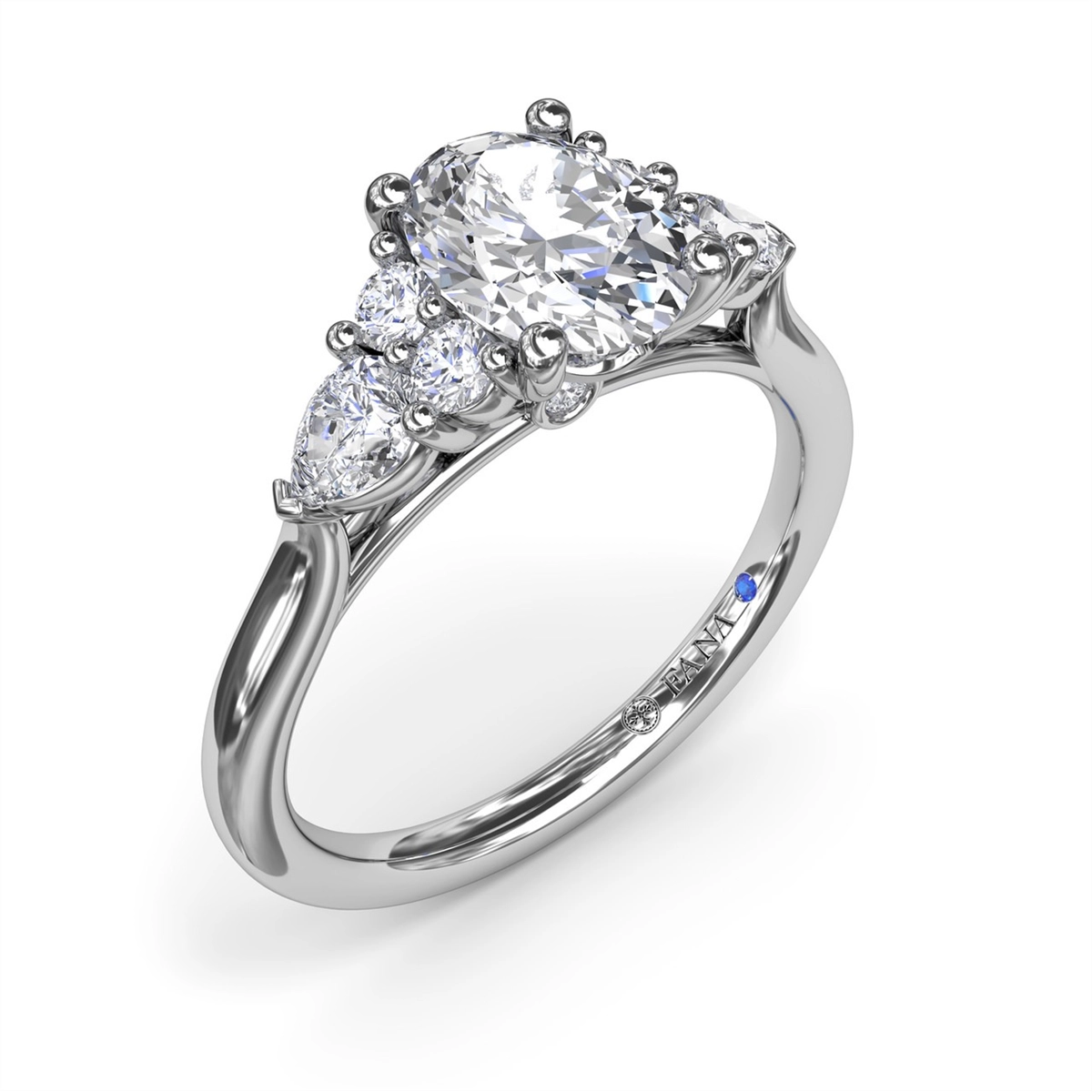 Fana Engagement Rings in White Gold containing Diamond S4168-2_5CT-OV-14KW