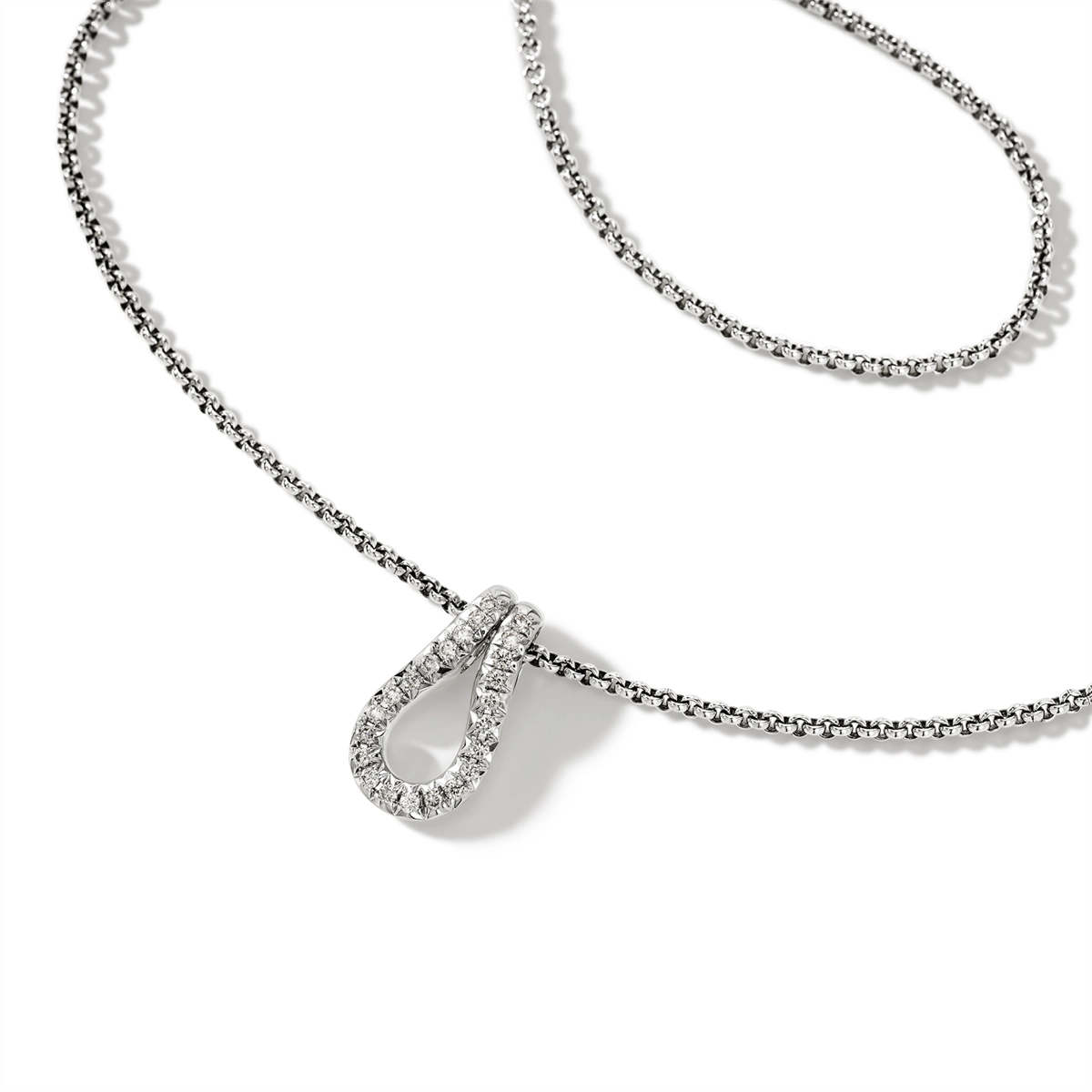 John Hardy Necklaces in Silver containing Diamond NBP9010742DIX16-18