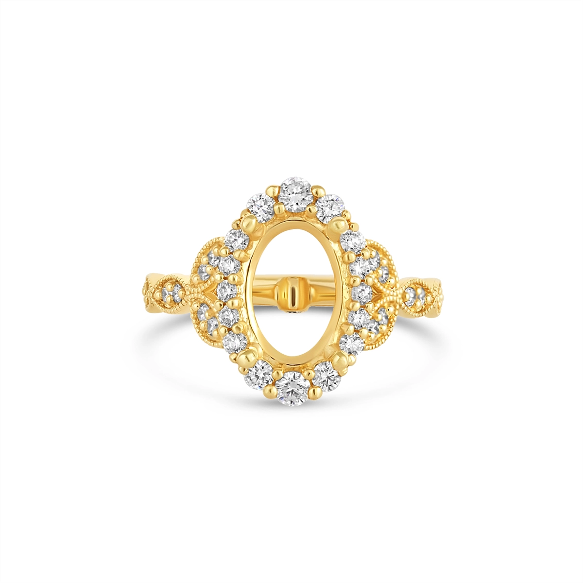 Fana Engagement Rings in Yellow Gold containing Diamond SN261/YG-CUSTOM