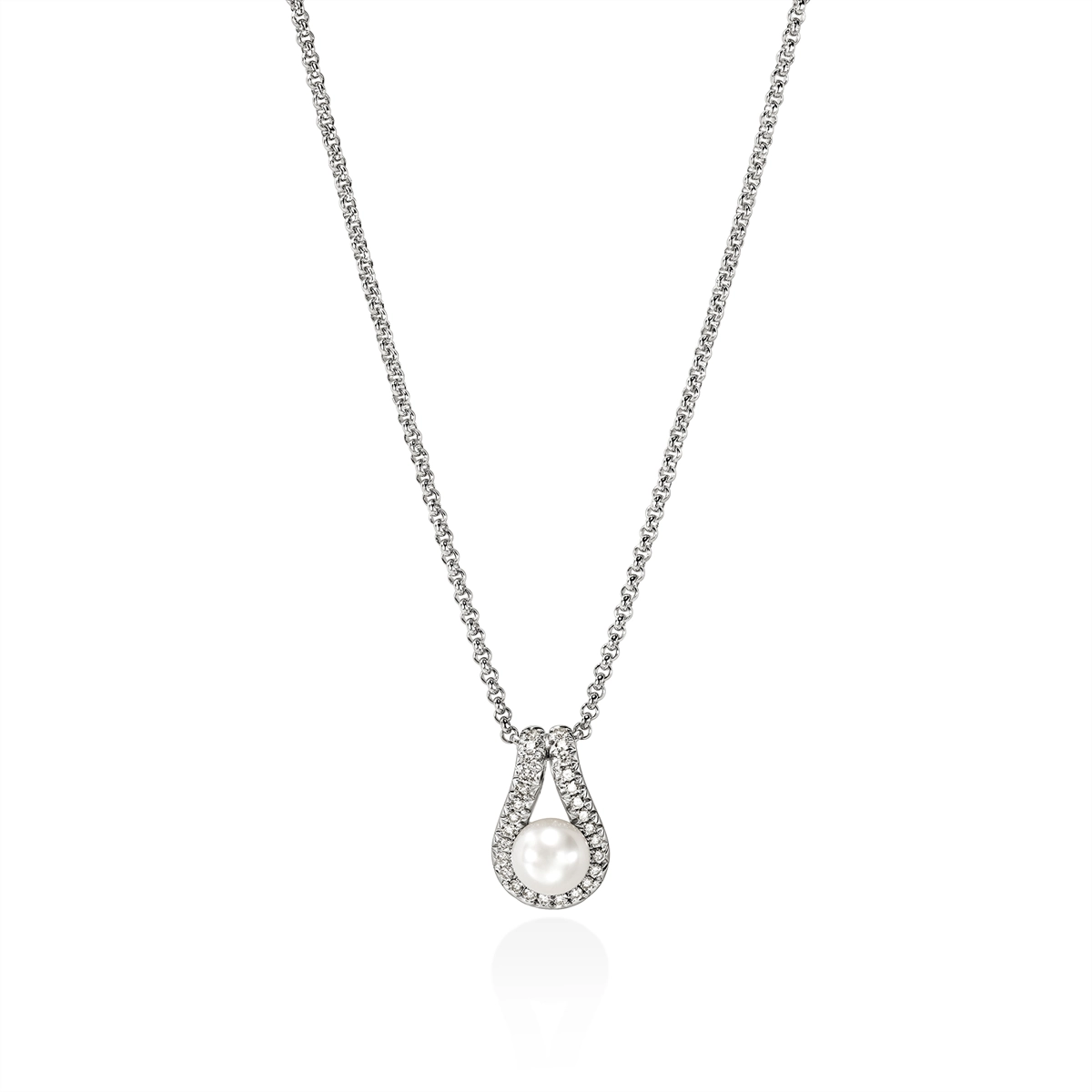 John Hardy Necklaces in Silver containing Multi-gemstone, Diamond, Pearl NBP895452DIX16-18