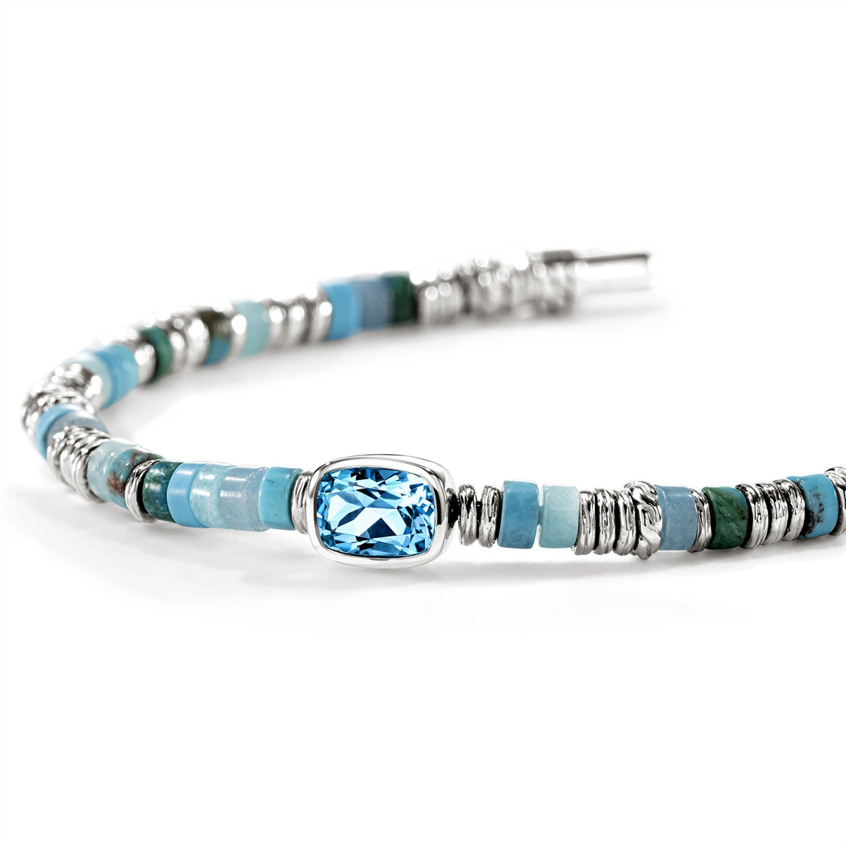 John Hardy Bracelets in Silver containing Blue topaz , Quartz, Other, Multi-gemstone BUS290201SBTTQAMZXUM