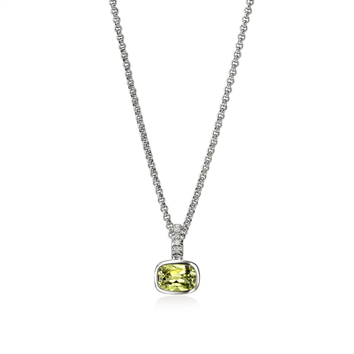 John Hardy Necklaces in Silver containing Peridot, Multi-gemstone, Diamond NBS973491PEDIX16-18
