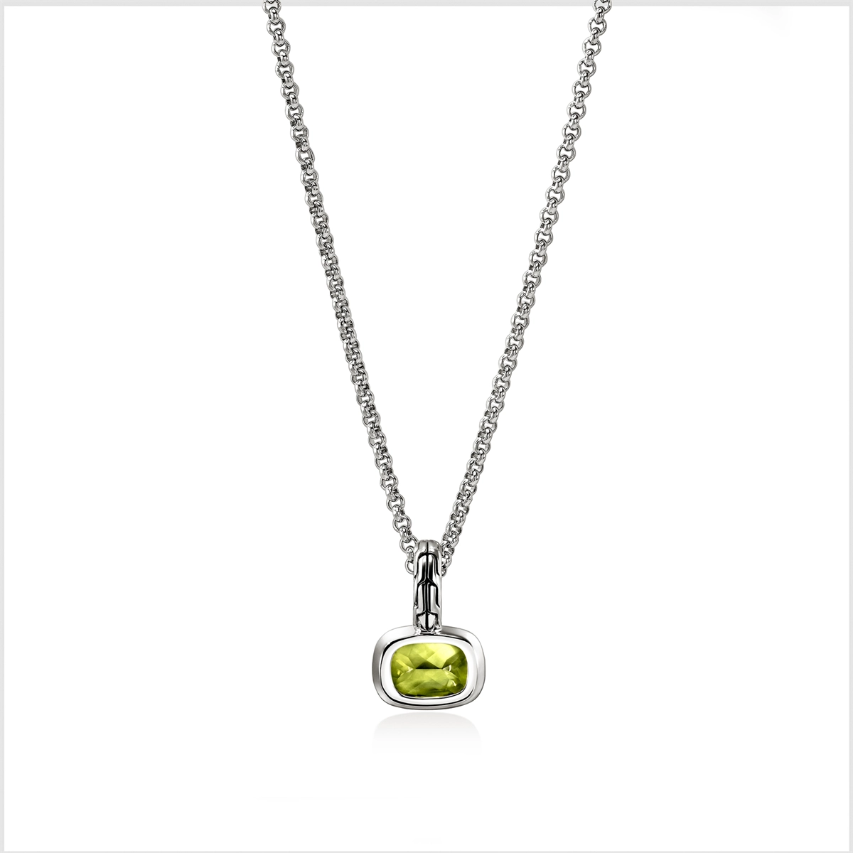 John Hardy Necklaces in Silver containing Peridot, Multi-gemstone, Diamond NBS973491PEDIX16-18
