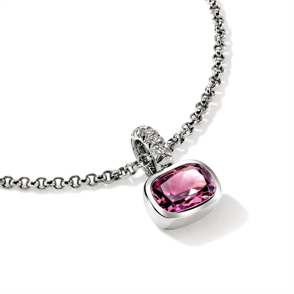 John Hardy Necklaces in Silver containing Other, Multi-gemstone, Diamond NBS973491RHDIX16-18