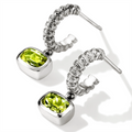 John Hardy Earrings in Silver containing Peridot EBS290341PE