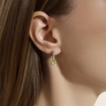 John Hardy Earrings in Silver containing Peridot EBS290341PE