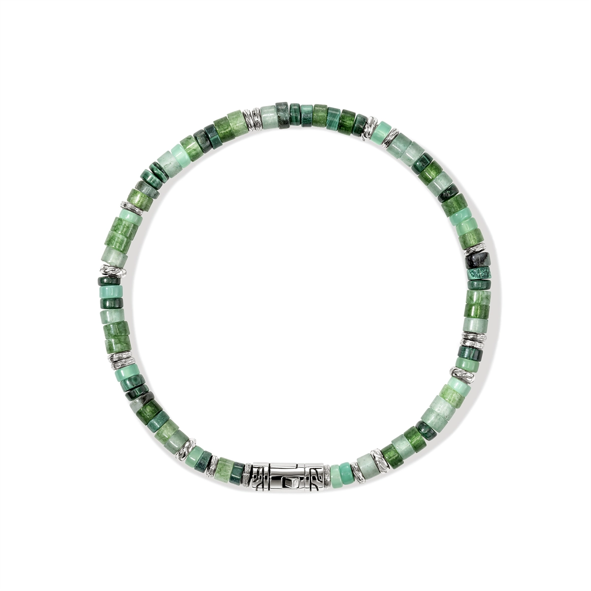 John Hardy Bracelets in Silver containing Quartz, Other, Multi-gemstone, Emerald BUS900698MHQZATRXUL
