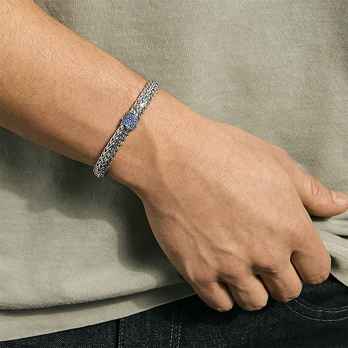 John Hardy Bracelets in Silver containing Sapphire BUS9909044BSPXUM