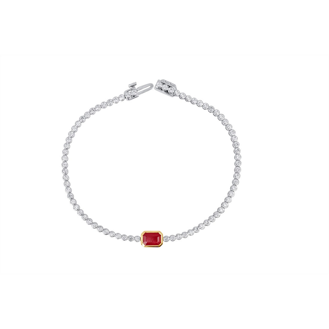 Bracelets Bracelets in Mixed Metals containing Multi-gemstone, Diamond, Ruby 462791